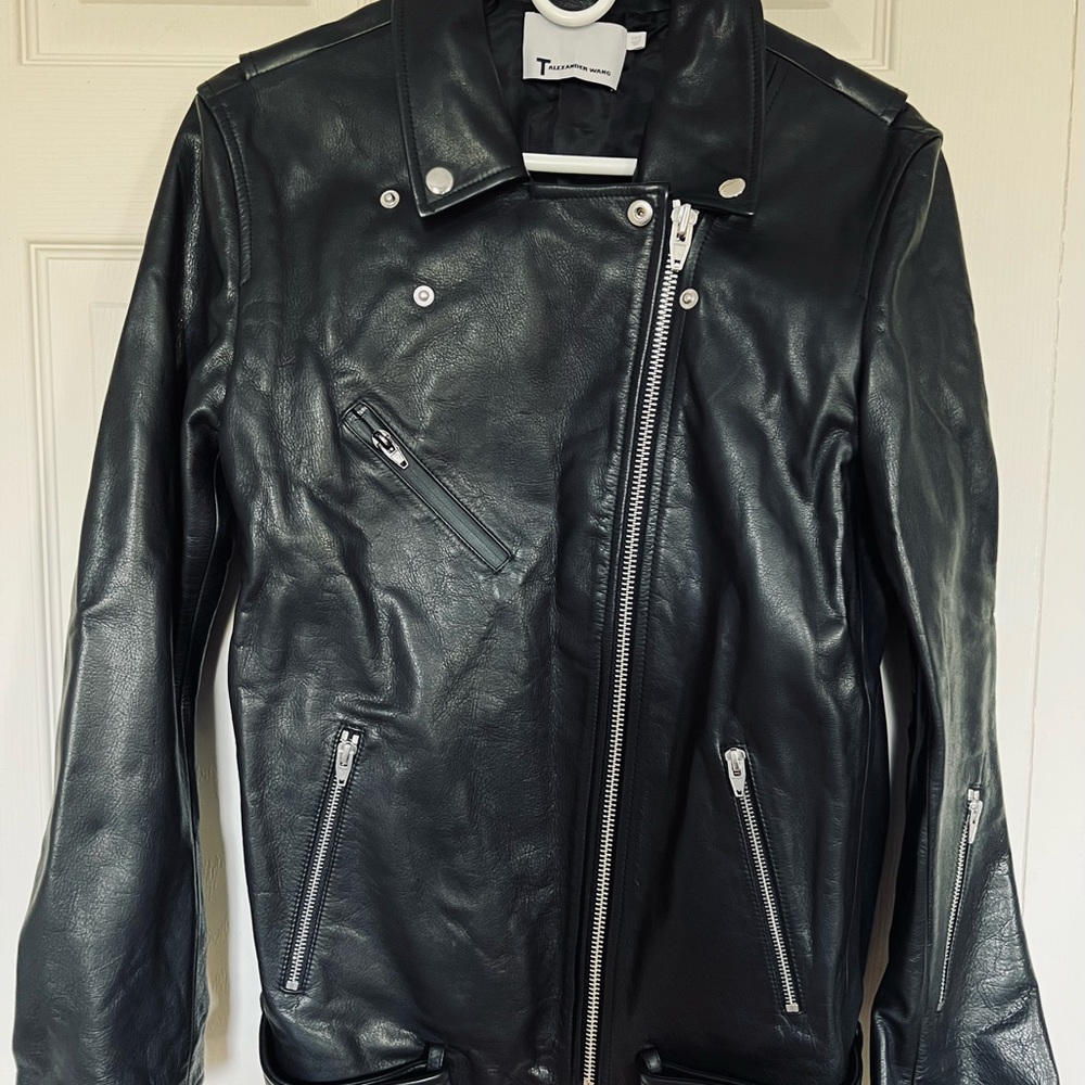 Alexander Wang Leather Motorcycle Jacket